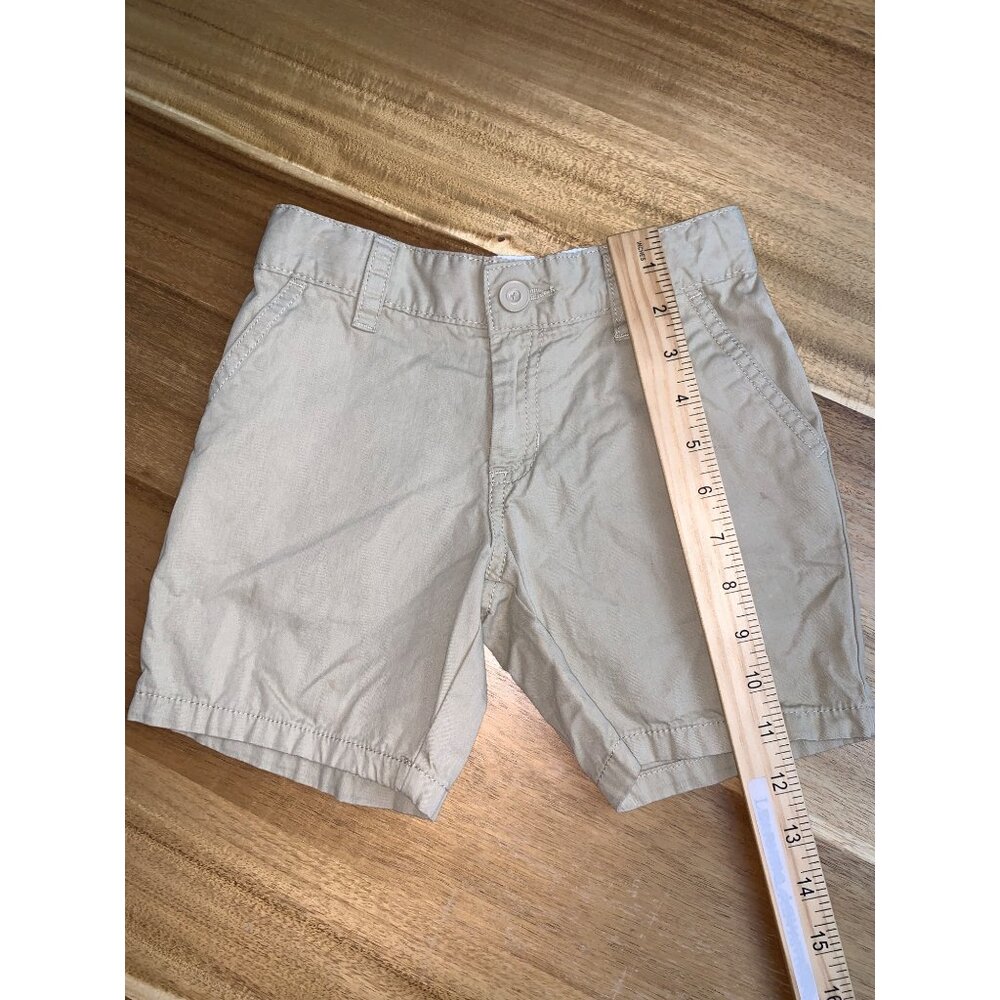 Cat & Jack Kids Boys Beige Chino Shorts With Pockets Cotton Size 5 - Picture 10 of 11